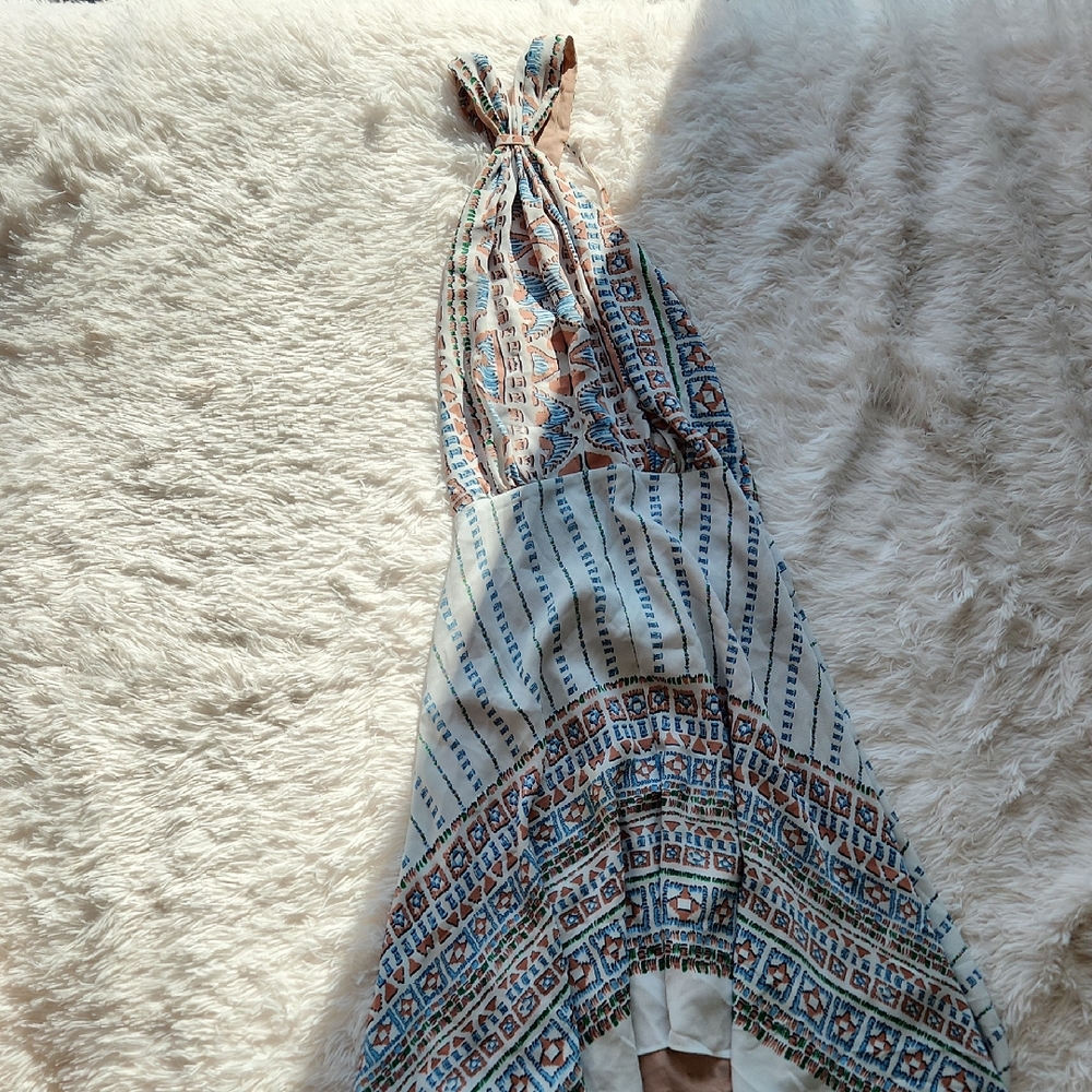 BCBGMaxAzria Halter Sundress